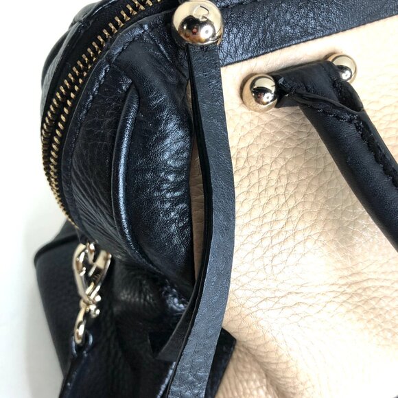 Kate Spade Charles Street Brantley Satchel Bag Black and Tan Leather Authentic - Picture 16 of 16